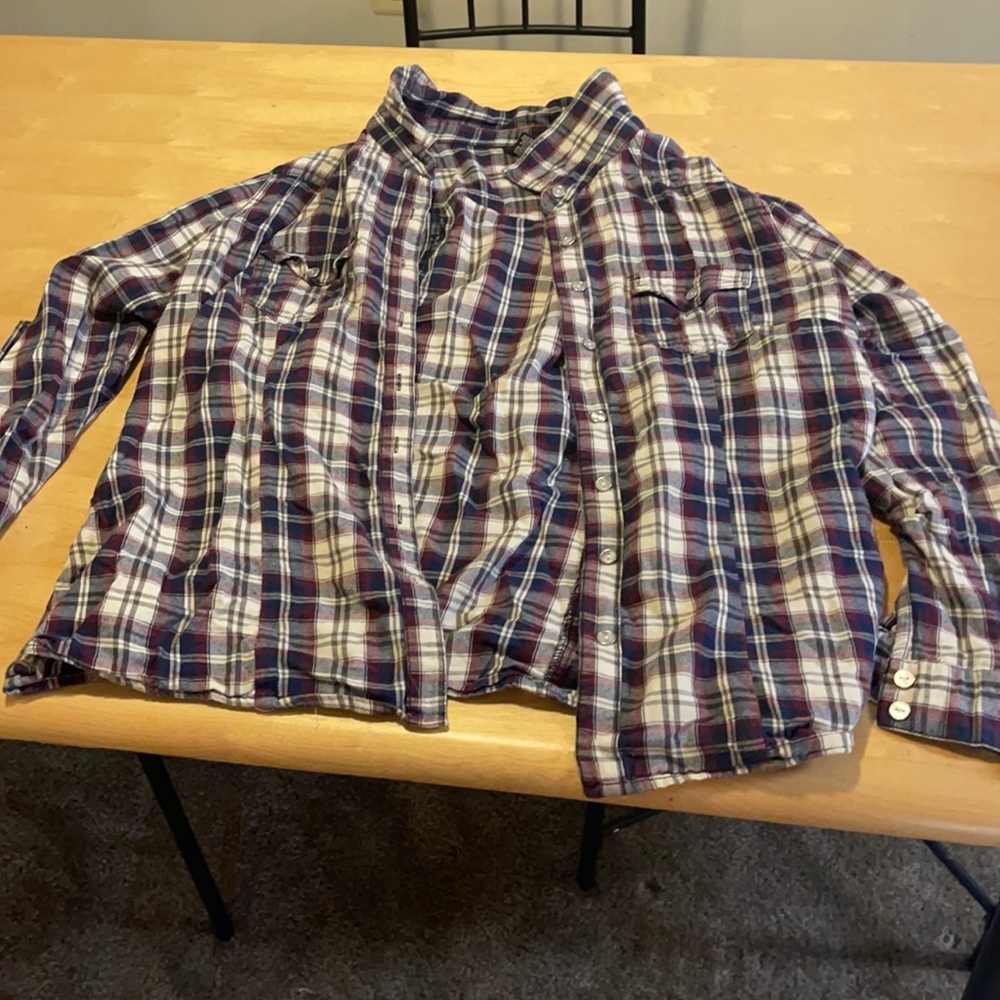 Rue 21 button up plaid flannel